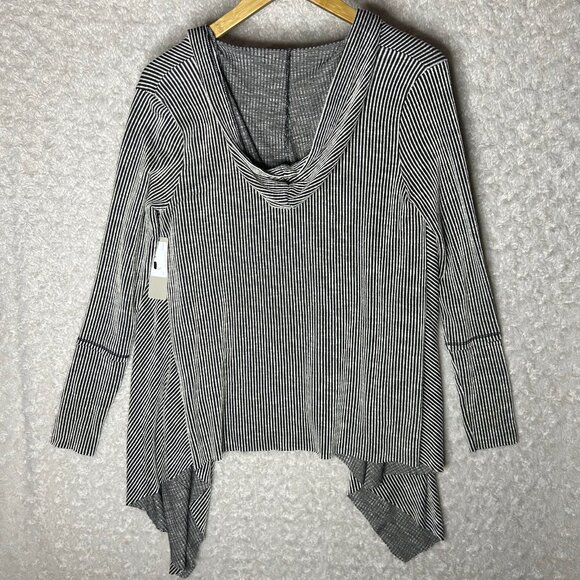 Callie Mac Women’s Open Front Flowy Ribbed Cardigan Size Small - Picture 8 of 9